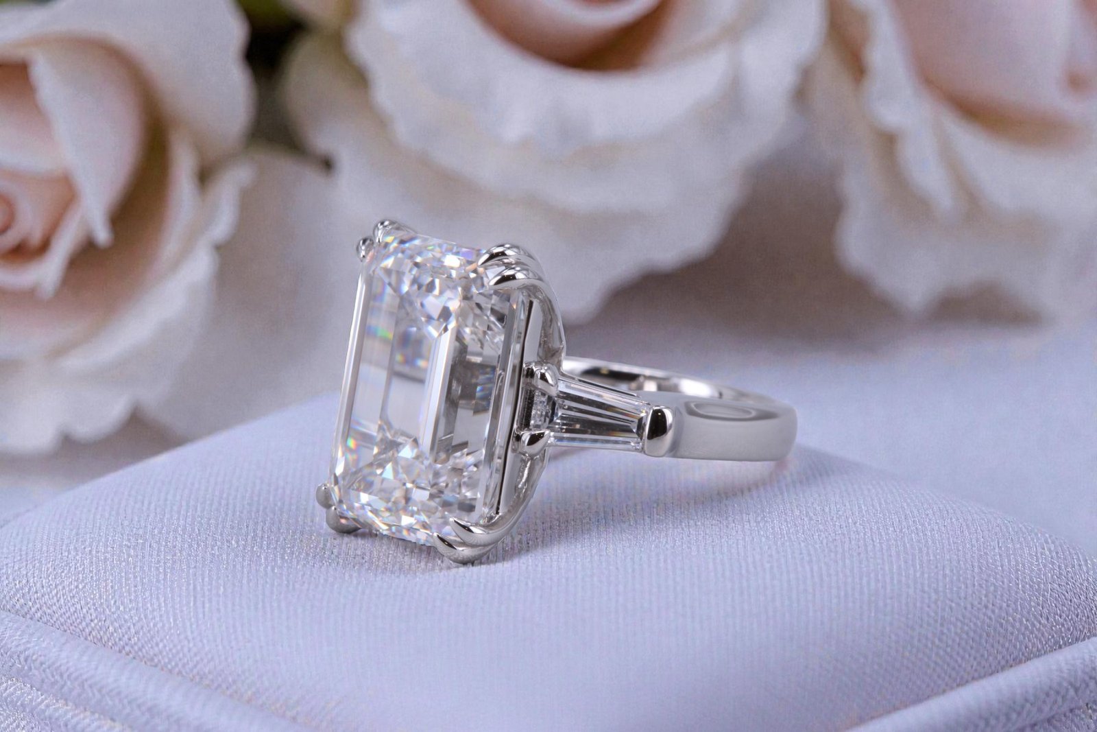 Lab-grown large diamond ring for Del Mar couples