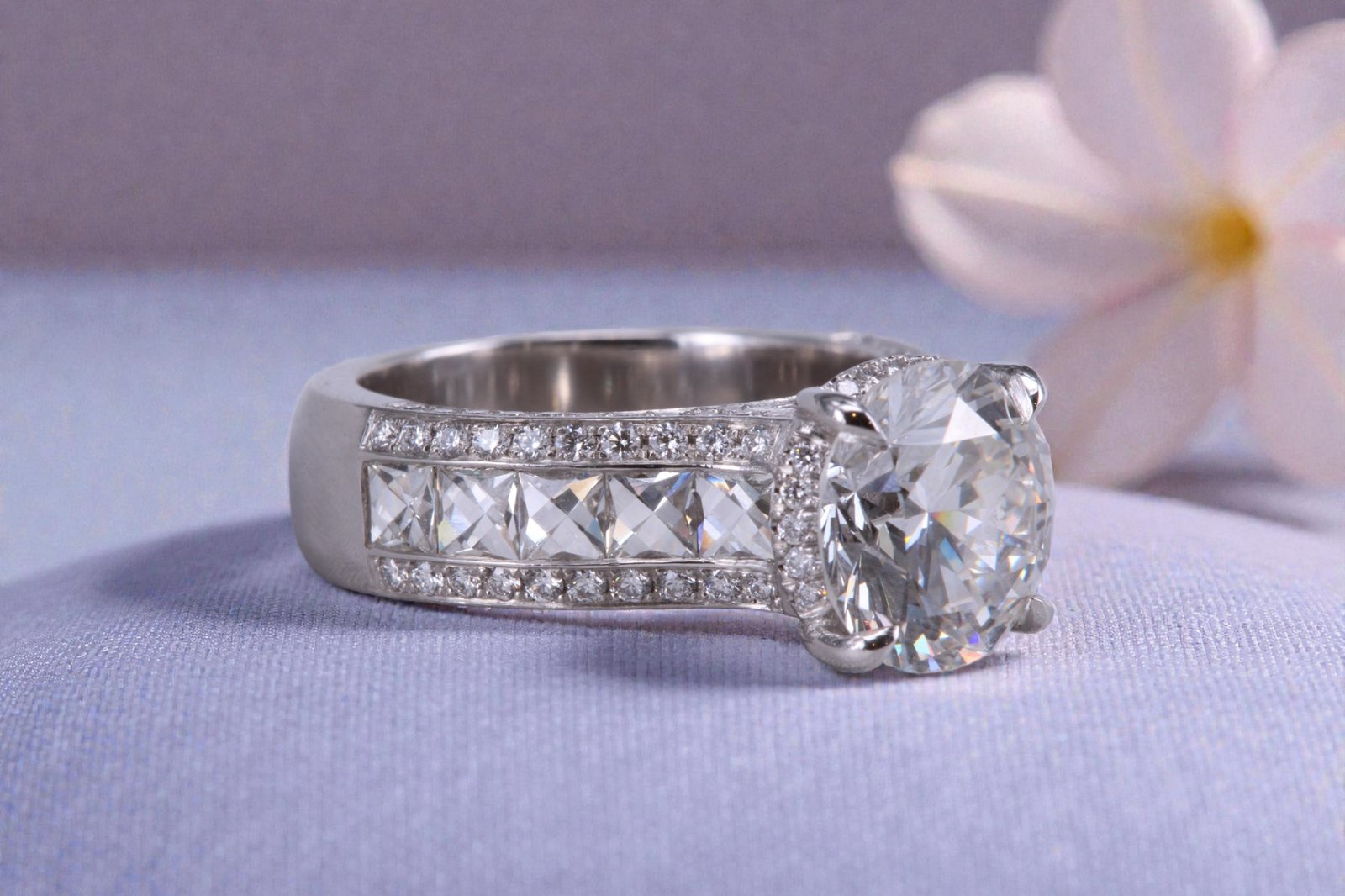 Handcrafted diamond ring for Del Mar brides