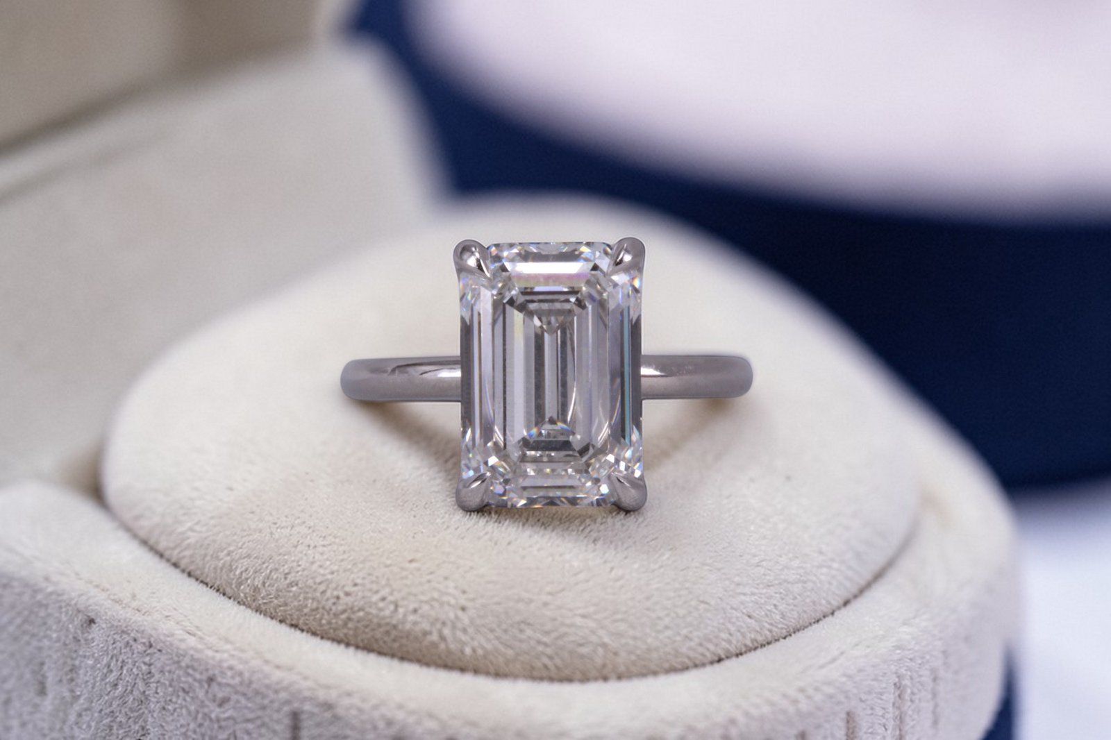 Minimalist diamond ring for Del Mar brides