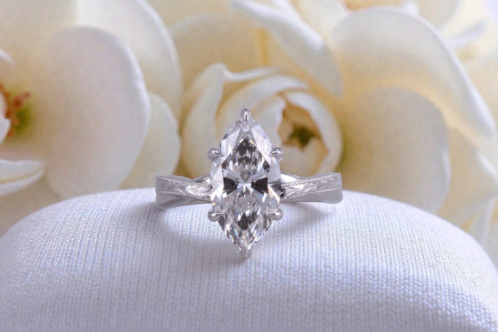Custom split band engagement ring for Del Mar couples