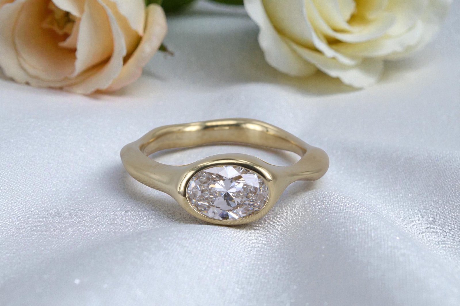 Non-traditional engagement ring for Del Mar couples
