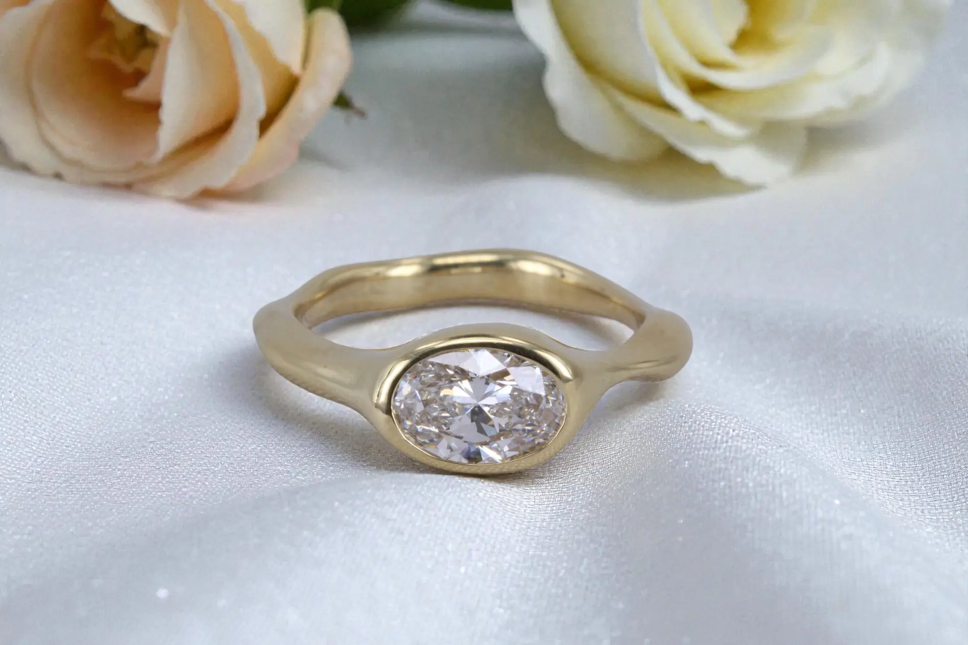 Non-traditional engagement ring for Del Mar couples