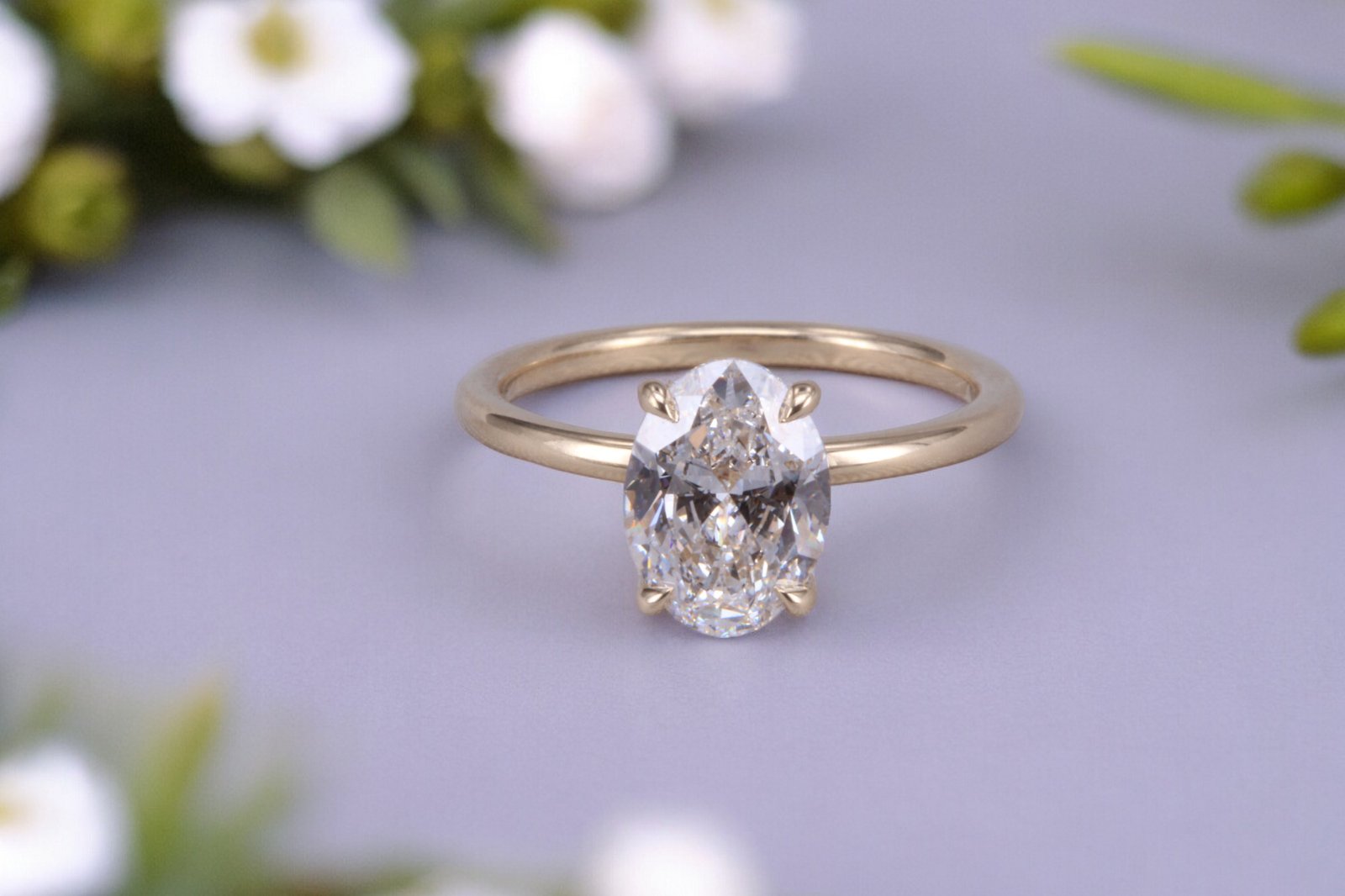 Minimalist diamond ring for Del Mar couples