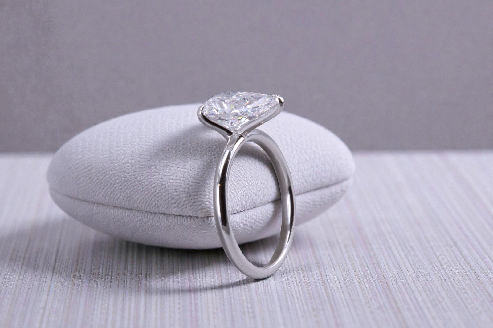 Designer pear diamond ring for Del Mar couples