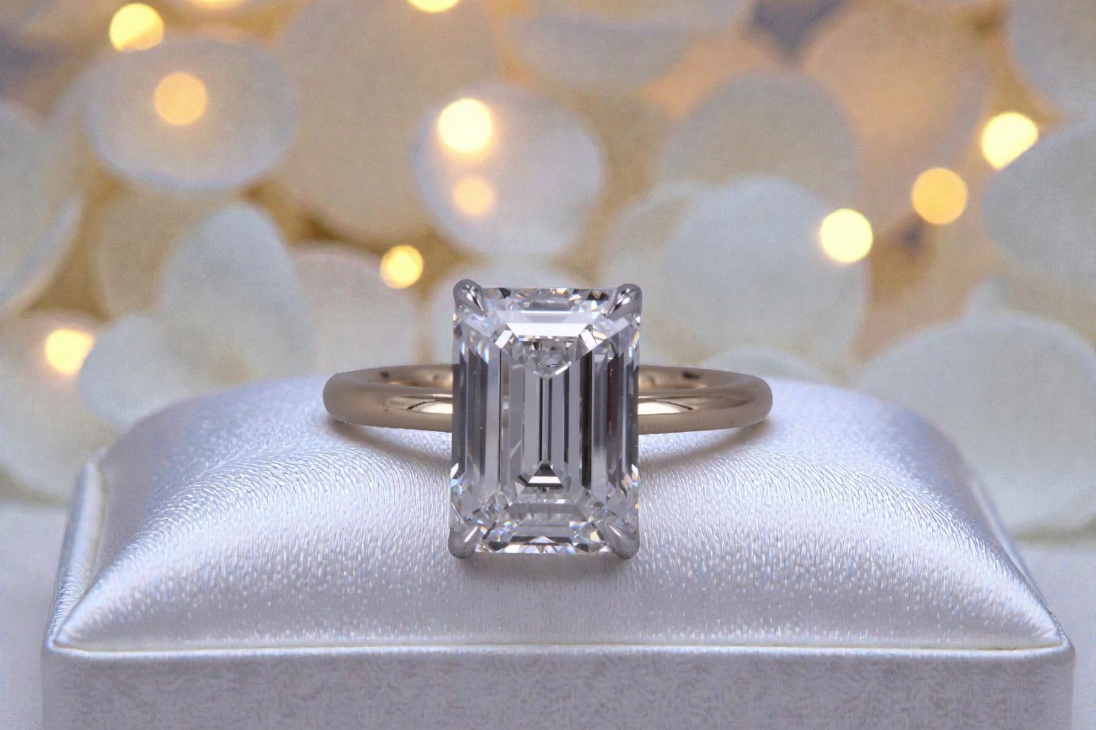Two-tone designer engagement ring for couples in Del Mar