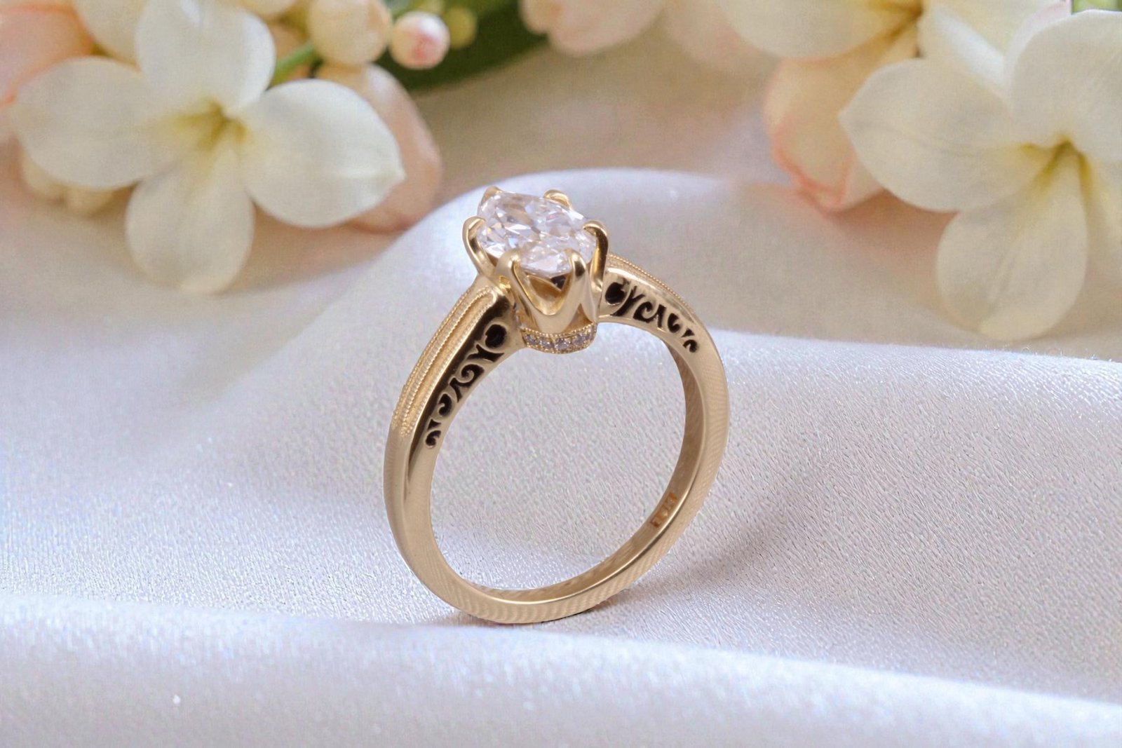 Handcrafted Victorian engagement ring for couples in Del Mar